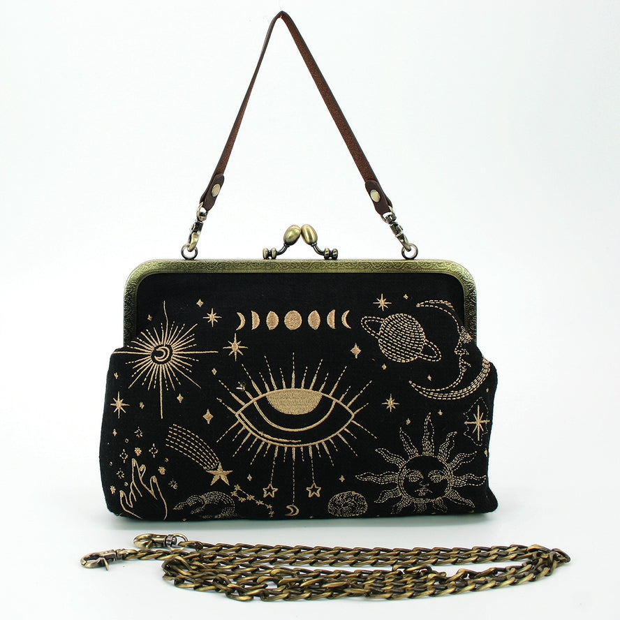 MYSTICAL KISSLOCK VINTAGE STYLE PURSE