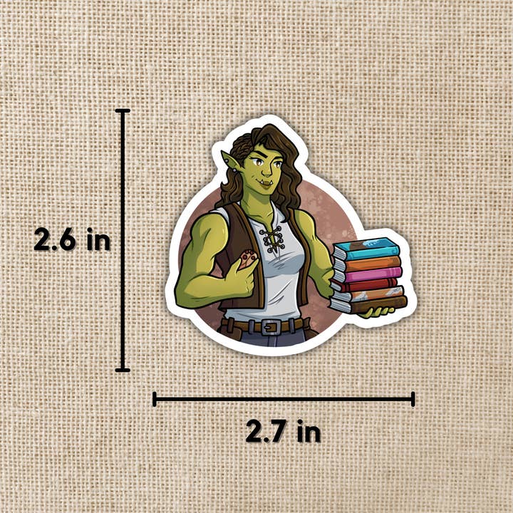 LEGENDS AND LATTES VIV WITH BOOKS STICKER