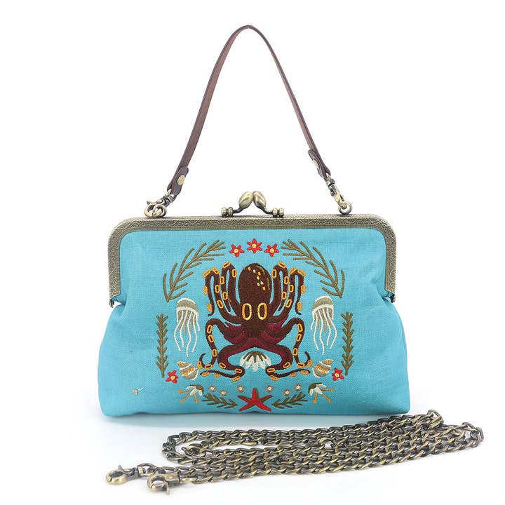 OCTOPUS KISSLOCK VINTAGE STYLE PURSE
