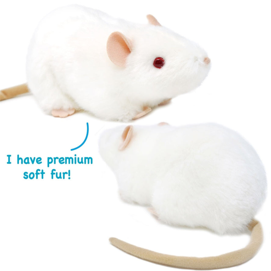 WHITE RAT PLUSH