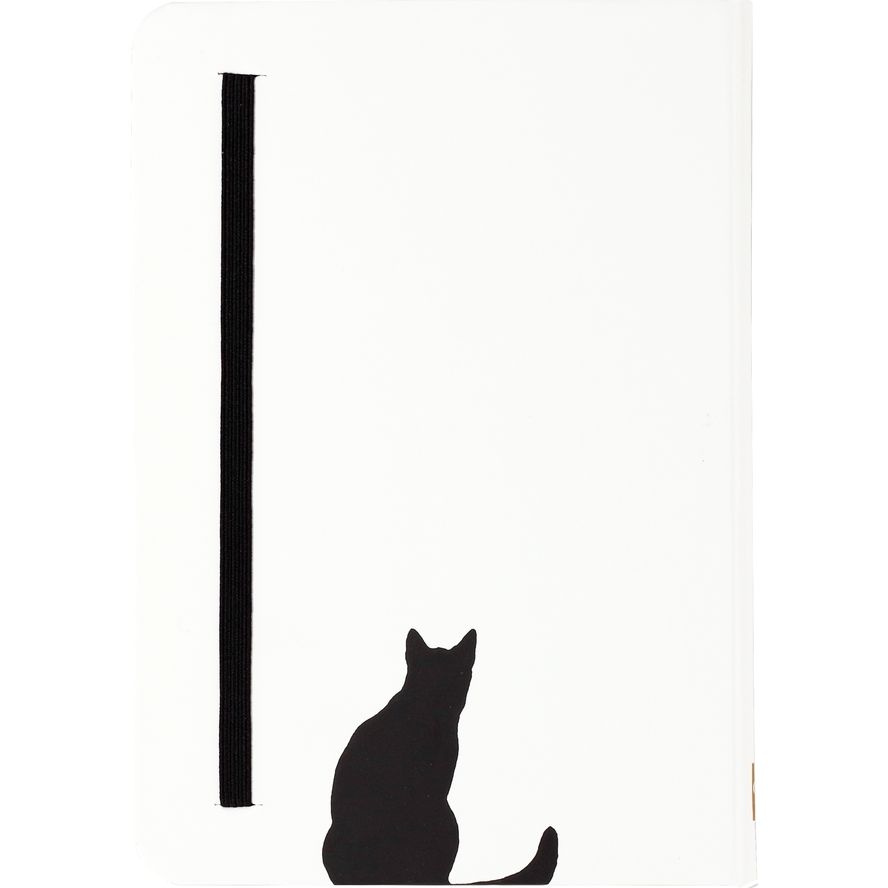 BE CURIOUS VOID CAT BLANK JOURNAL
