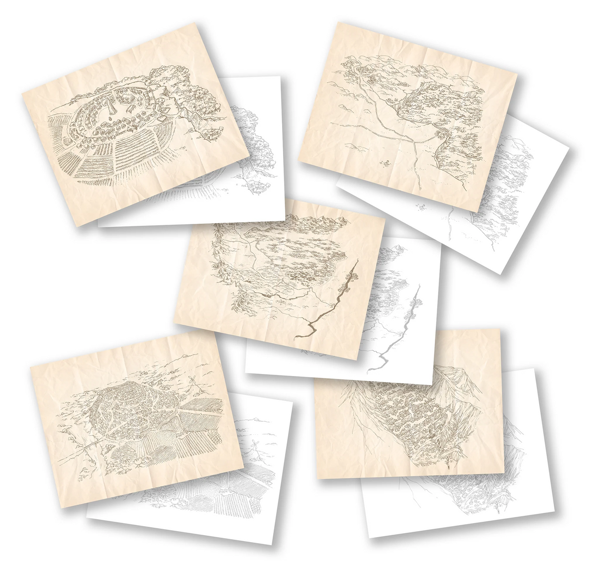 STONETOP RPG MAP SET (5)