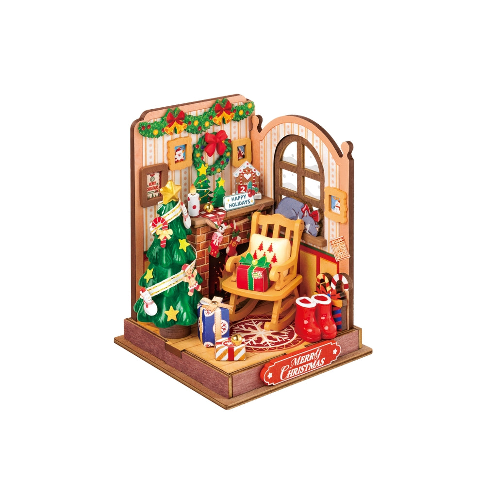 ROLIFE CHRISTMAS FIREPLACE DIY MINIATURE HOUSE KIT