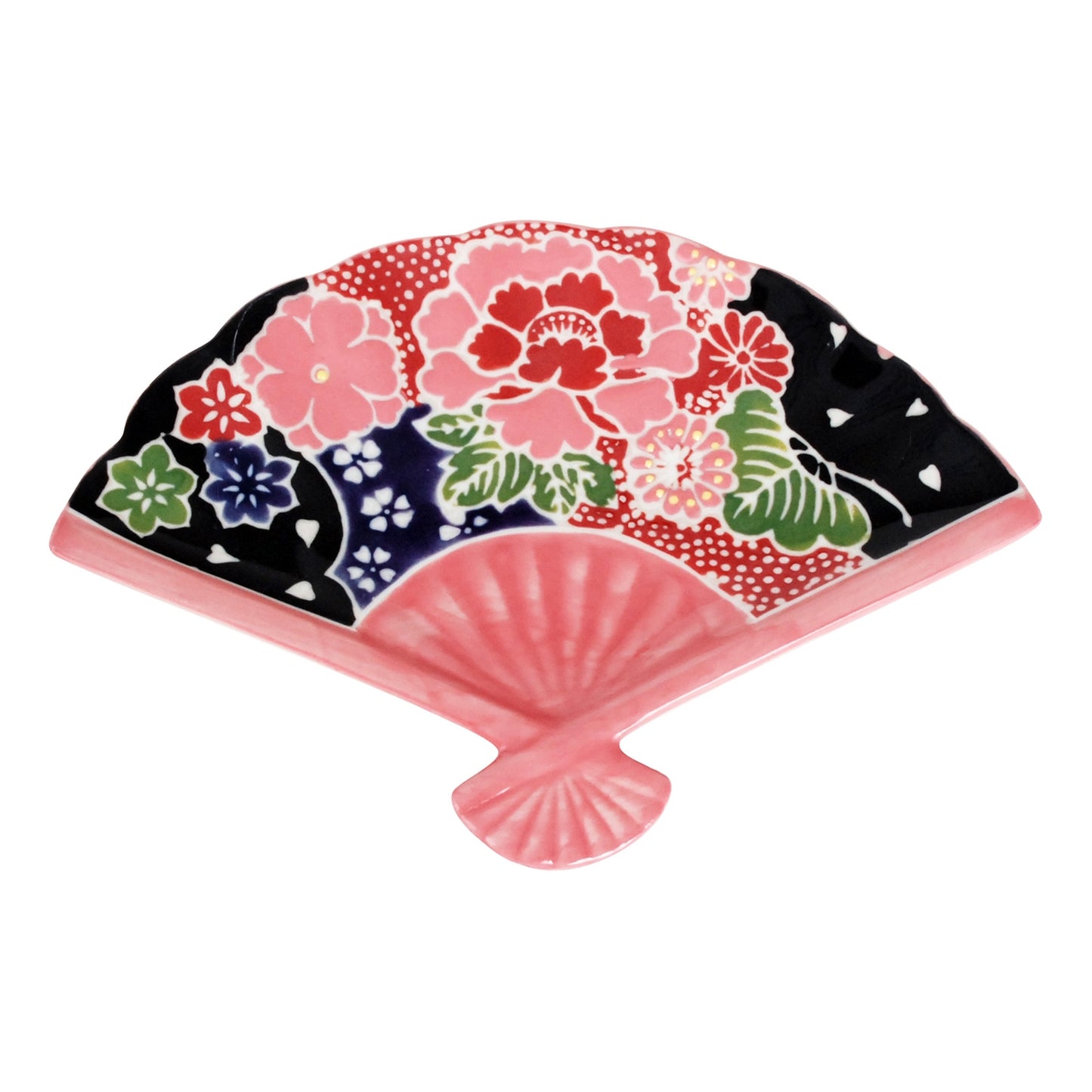 PINK KIMONO PRINT FAN PLATE