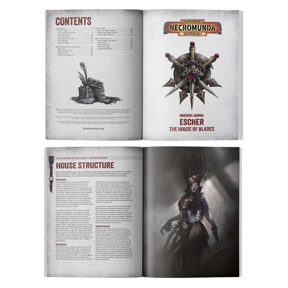 UNDERHIVE JOURNAL: ESCHER: HOUSE OF BLADES