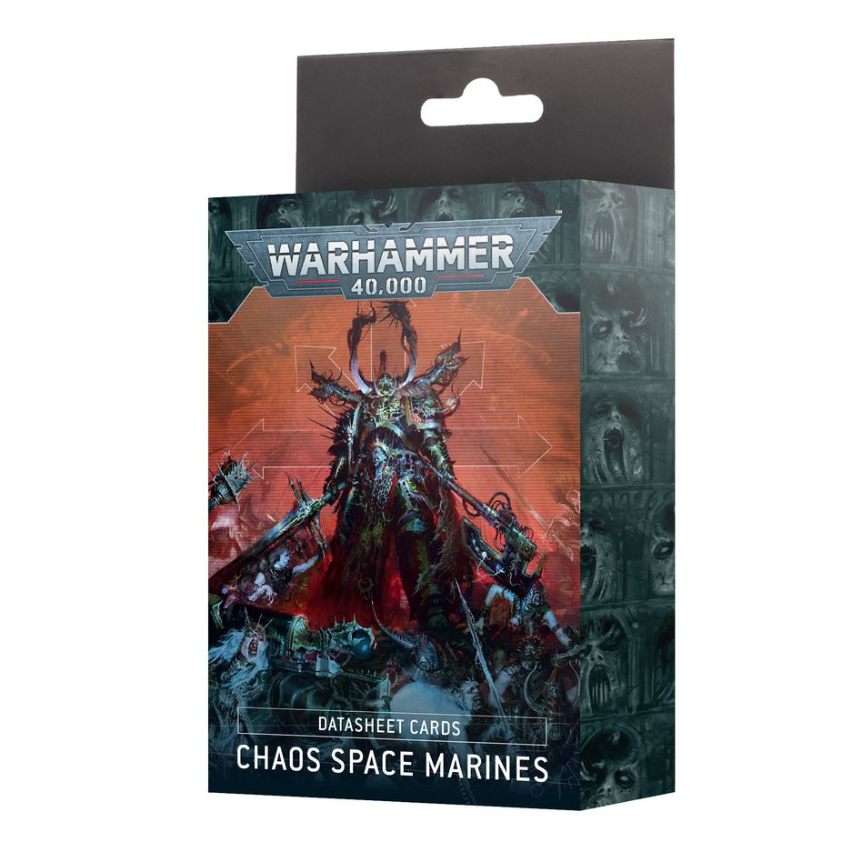 CHAOS SPACE MARINES DATASHEET CARDS