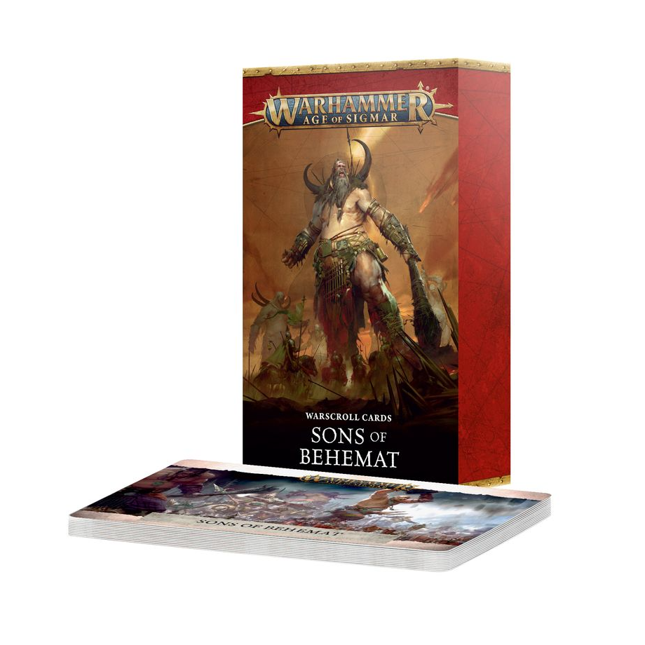AGE OF SIGMAR SONS OF BEHEMAT WARSCROLL CARDS 4E