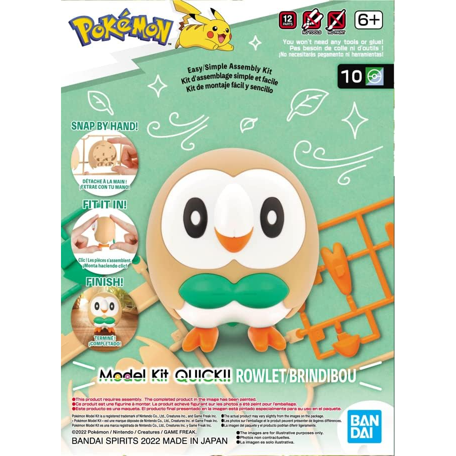 POKEMON MODEL KIT QUICK!: 10 ROWLET