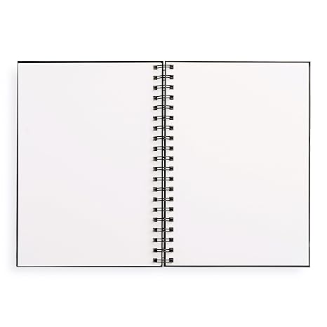 BLACK SPIRAL BOUND 7 X 10 SKETCHBOOK
