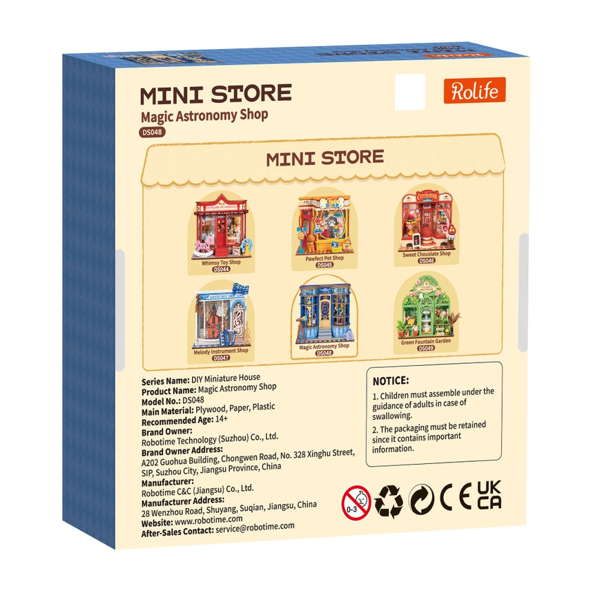 MINI MAGIC ASTRONOMY SHOP WOODEN MINIATURE KIT