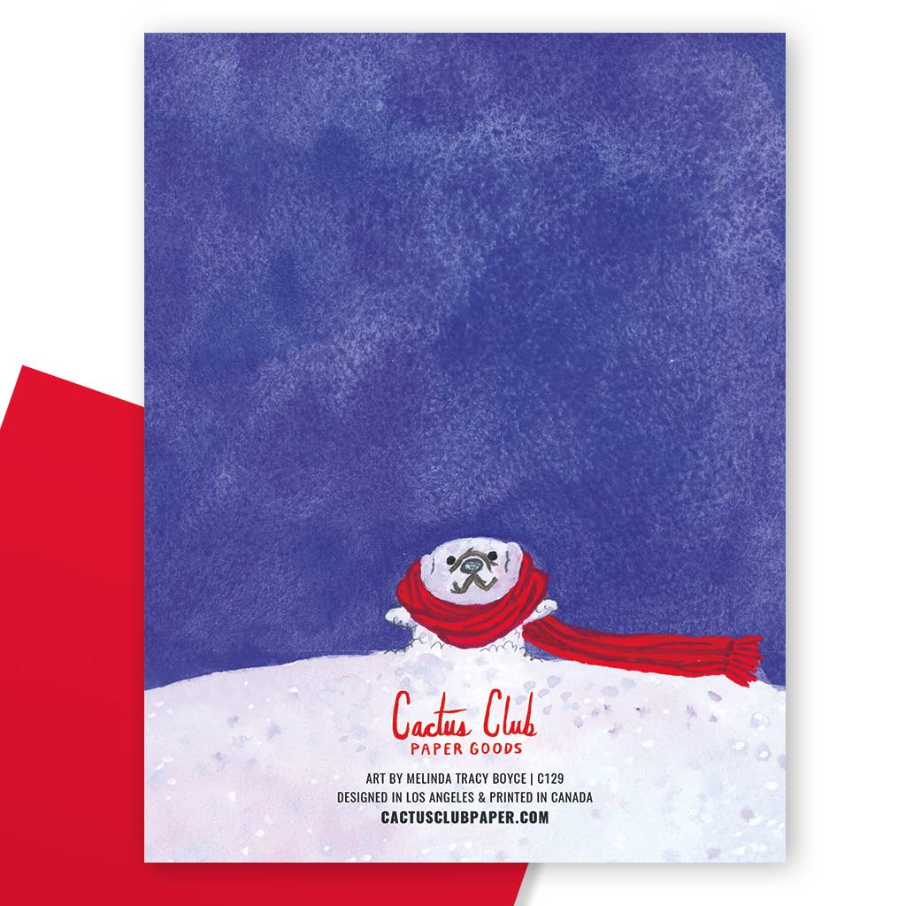 SCARF DOGS HOLIDAY GREETING CARD