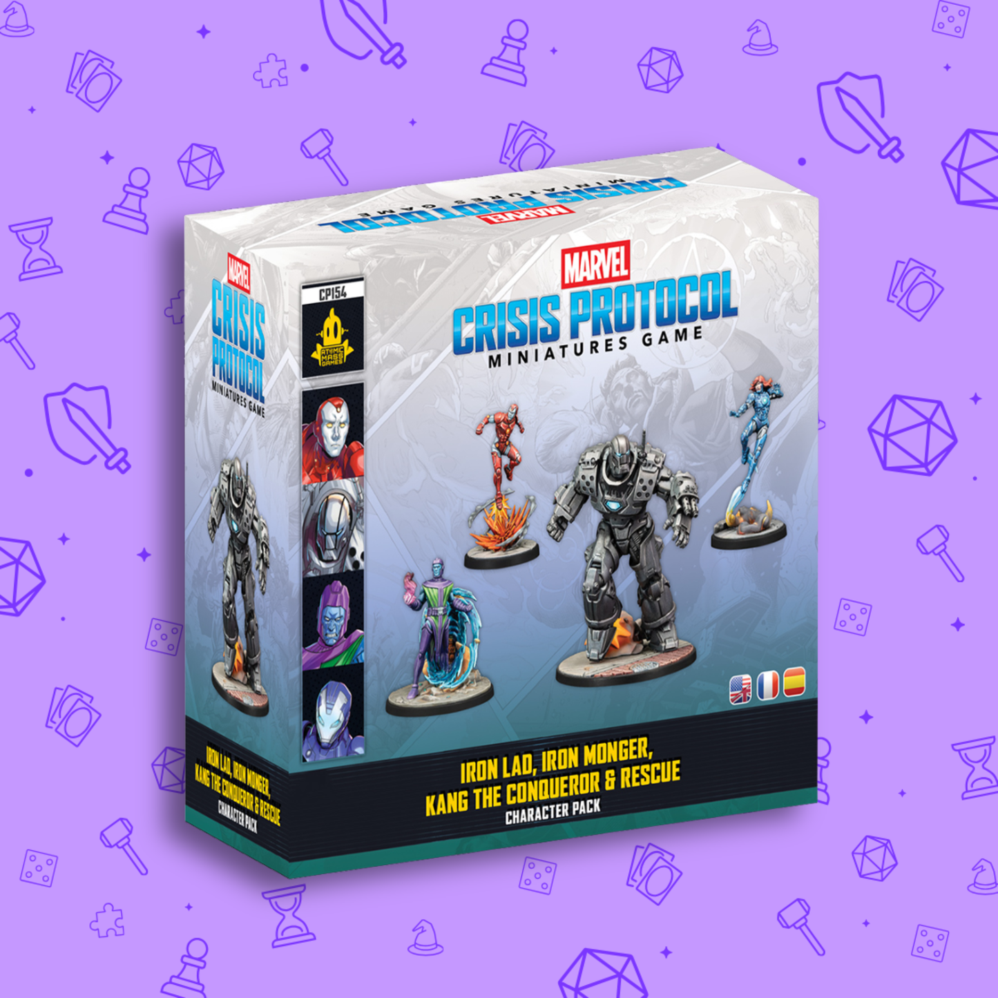 MARVEL CRISIS PROTOCOL - IRON LAD, IRON MONGER, KANG THE CONQUEROR, & RESCUE