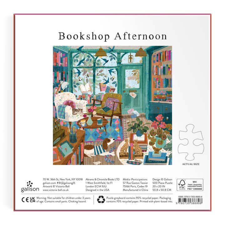 BOOKSHOP AFTERNOON 500PC FOIL PUZZLE