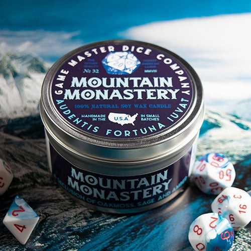 MOUNTAIN MONASTERY 8oz GAMING CANDLE