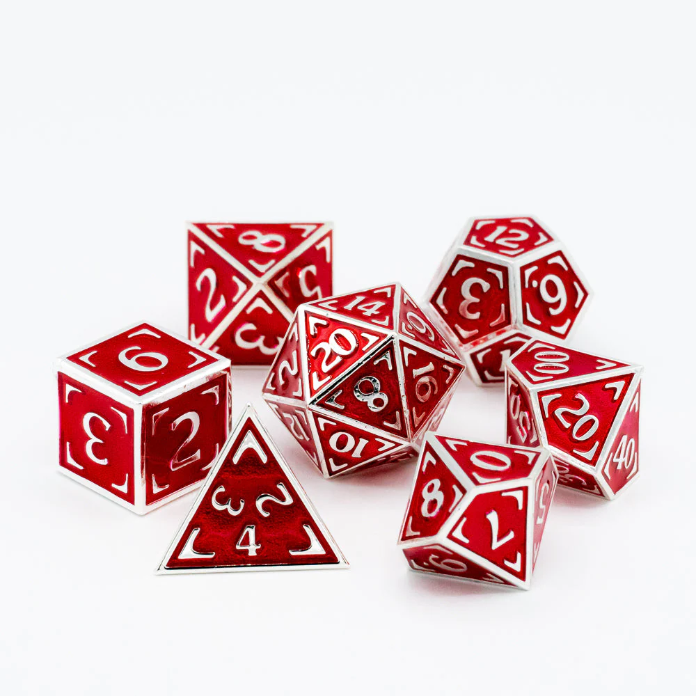 RETICLE ZENITH REDSHIRT RPG 7PC METAL DICE SET