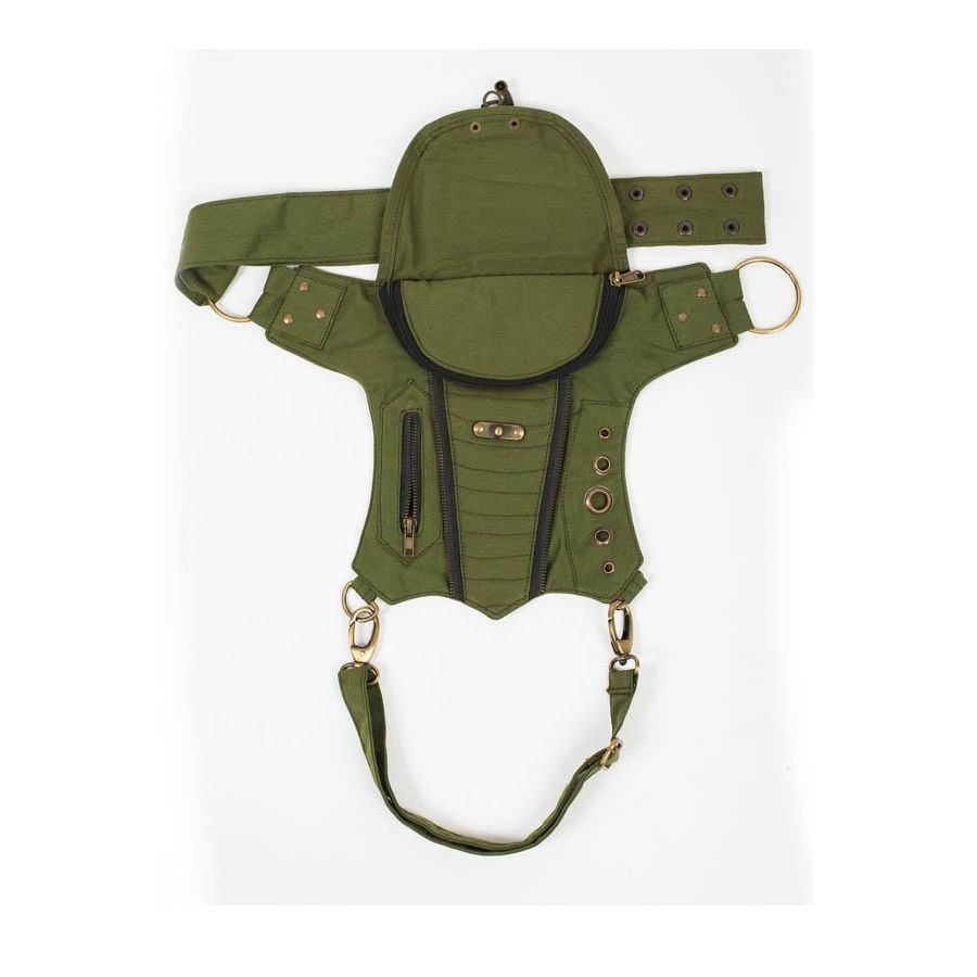 SLING HIP BAG WITH THIGH BELT (SAGE)