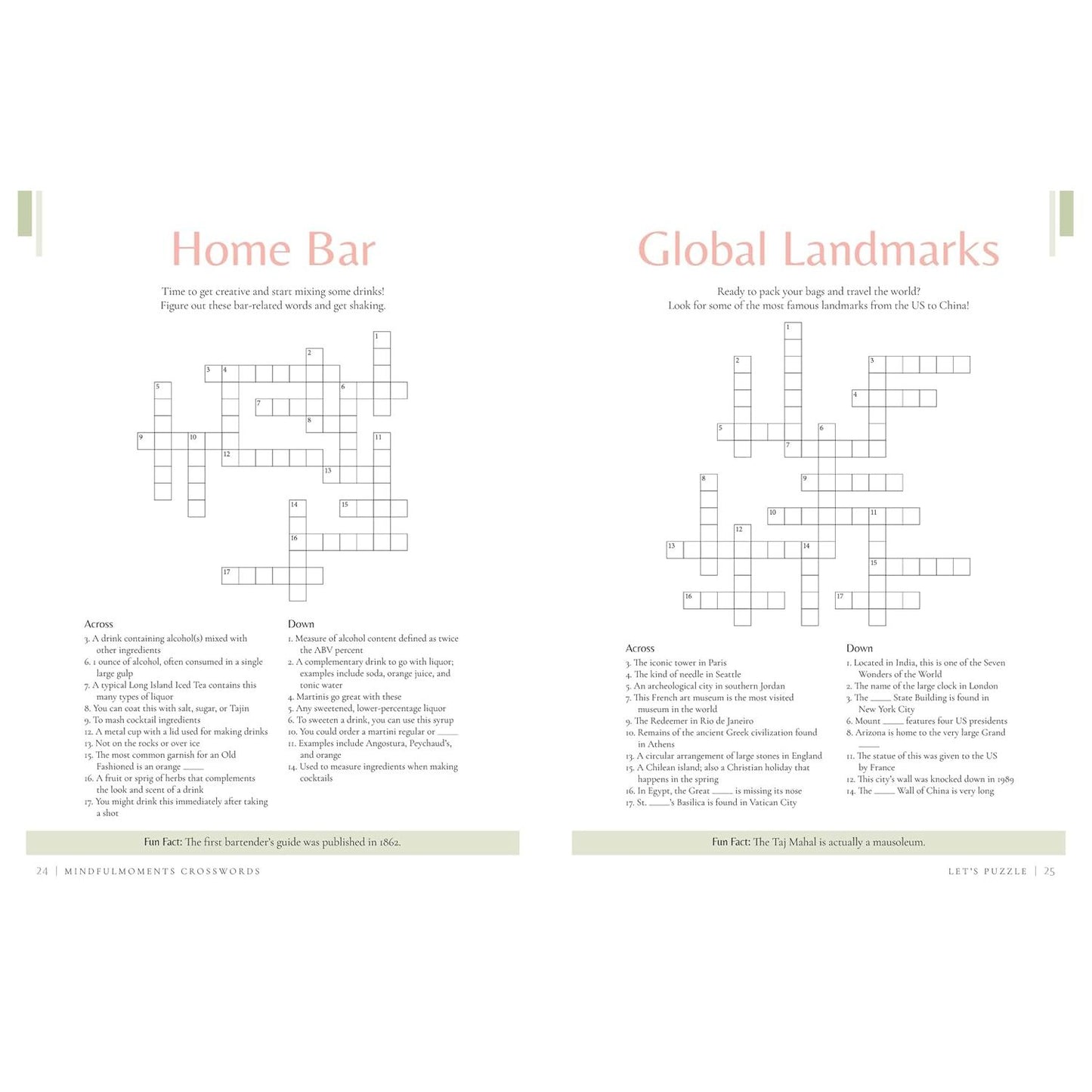 MINDFUL MOMENTS CROSSWORD PUZZLES