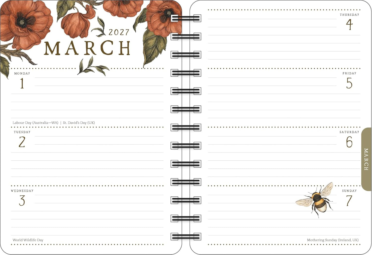 WOODLAND WARDENS 2027 WEEKLY PLANNER BY JESSICA ROUX