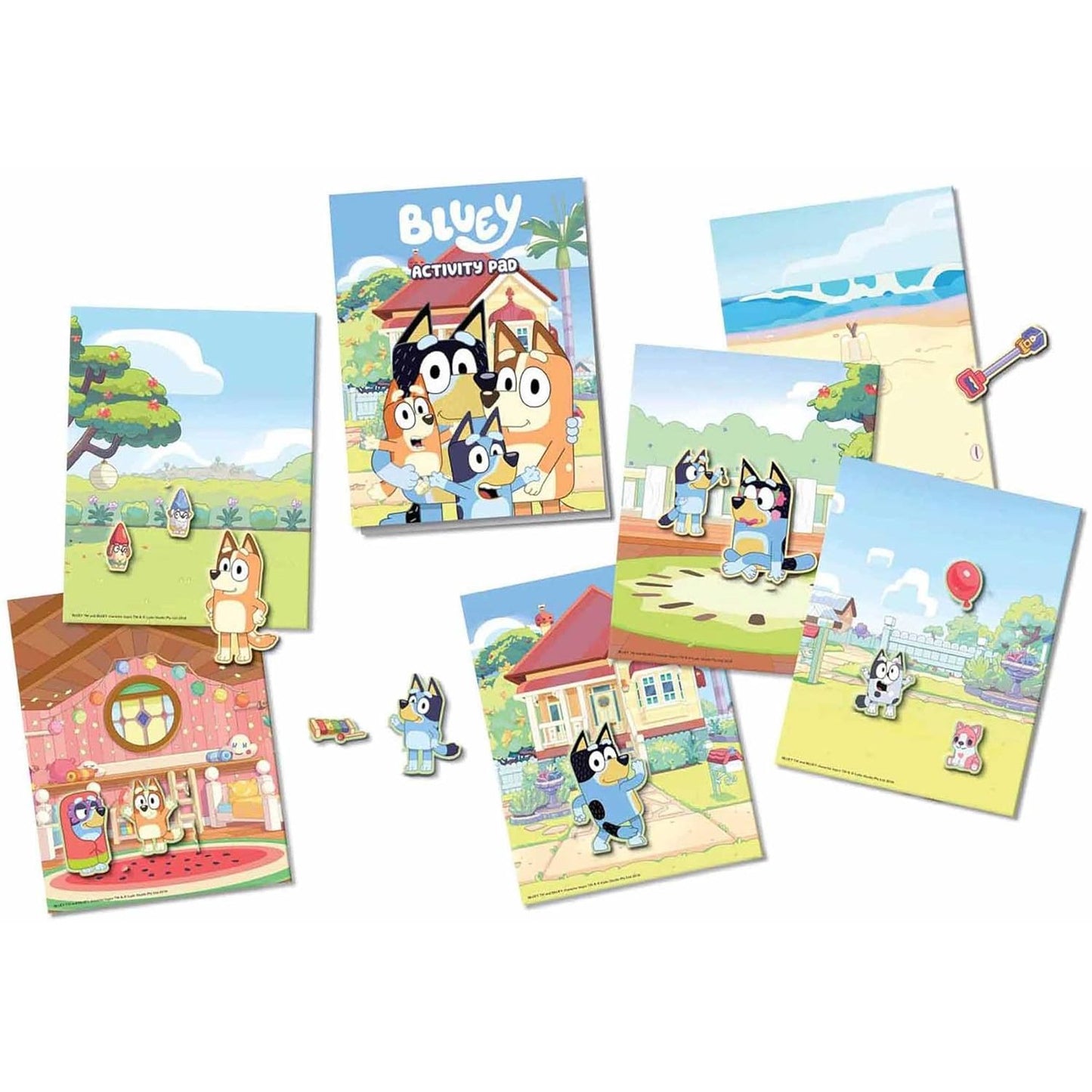 BLUEY AND BINGO ACTIVITY PAD AND PLAY SET