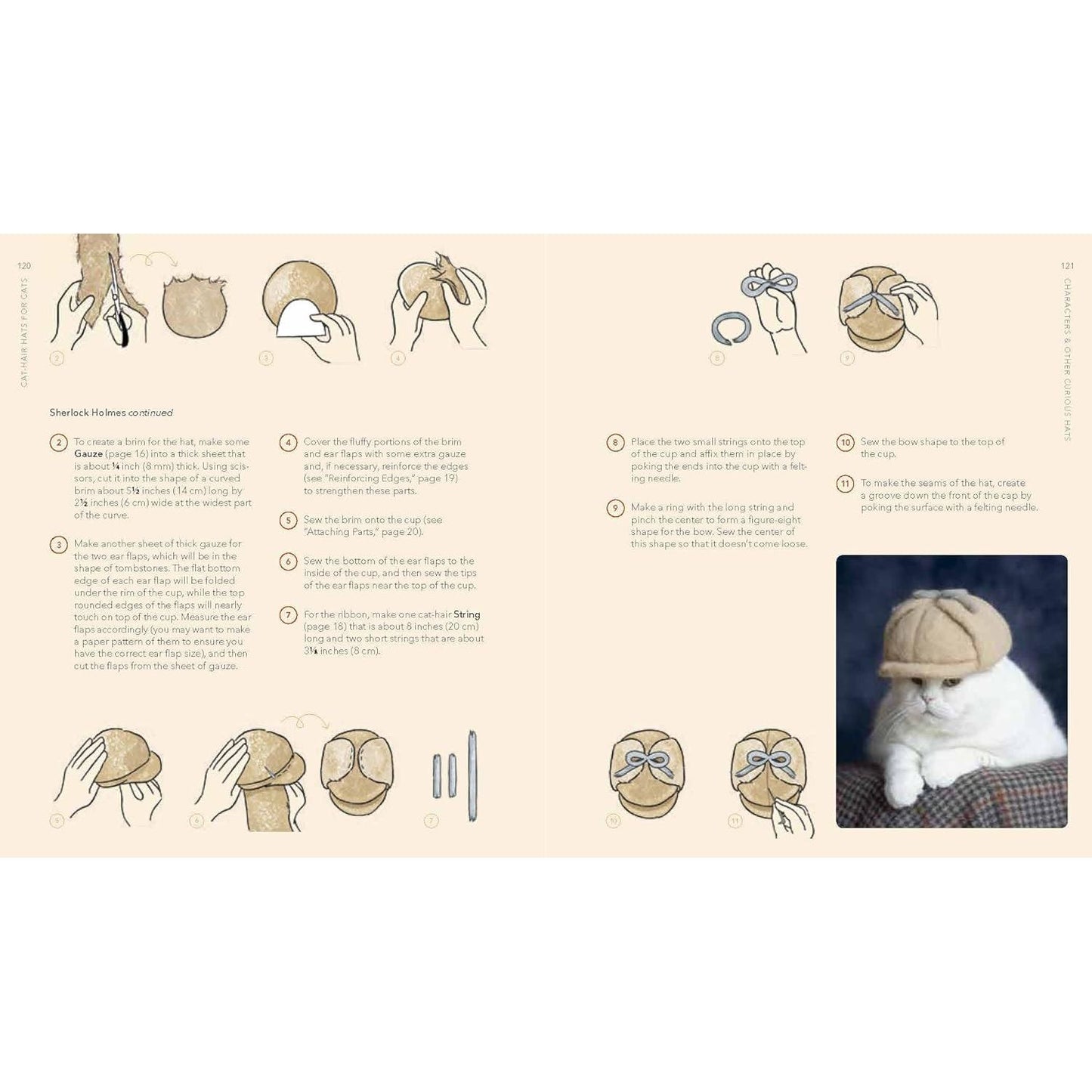 CAT-HAIR HATS FOR CATS BY ROJIMAN & UMATAN