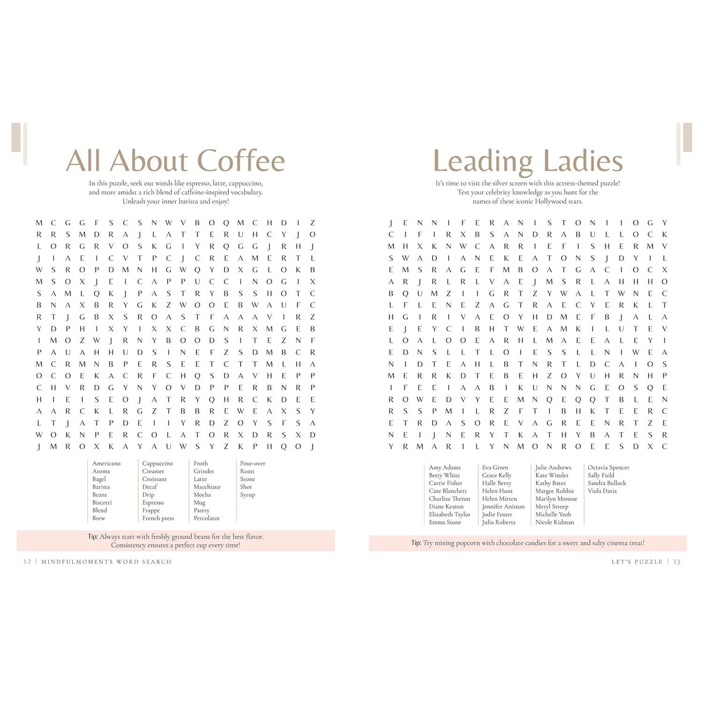 MINDFUL MOMENTS WORD SEARCH PUZZLES