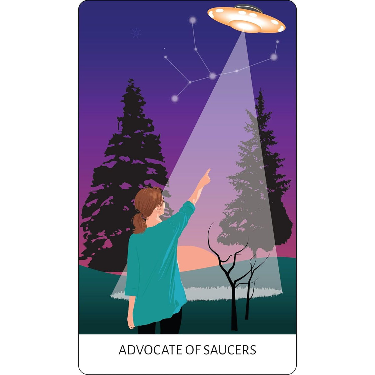 TAROT OF THE UNEXPLAINED: A DECK OF CRYPTIDS, GHOSTS, UFOS AND OTHER URBAN ODDITIES BY DAVEZILLA