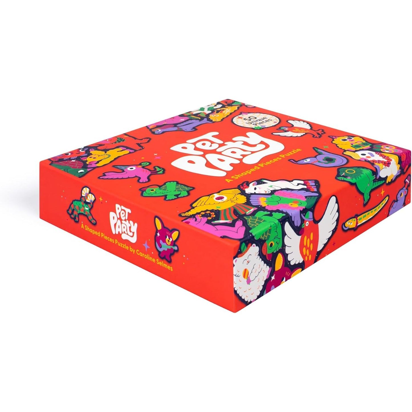 PET PARTY 50PC ANIMAL SHAPED PUZZLE