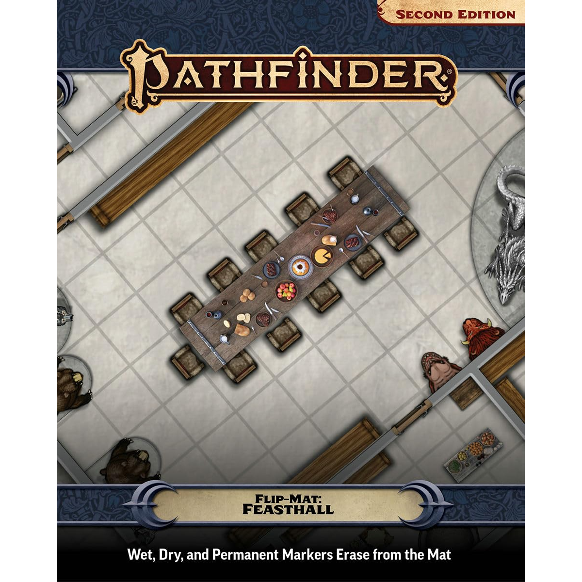 PATHFINDER 2E FLIPMAT - FEASTHALL