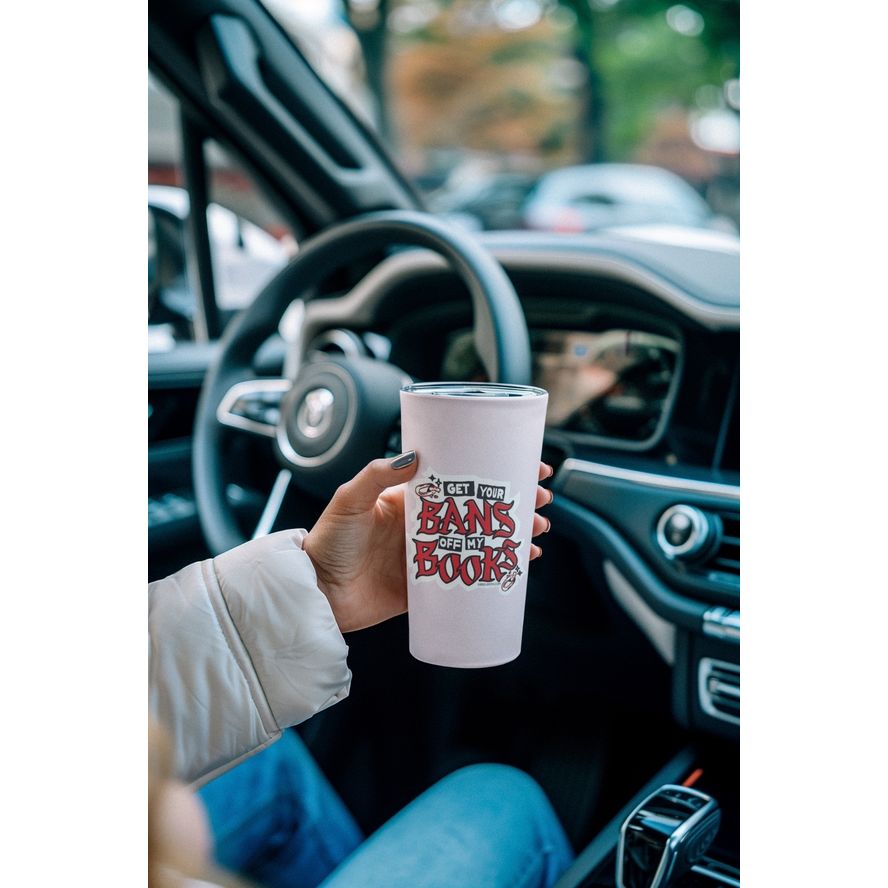 GET YOUR BANS OFF MY BOOKS LARGE STICKER