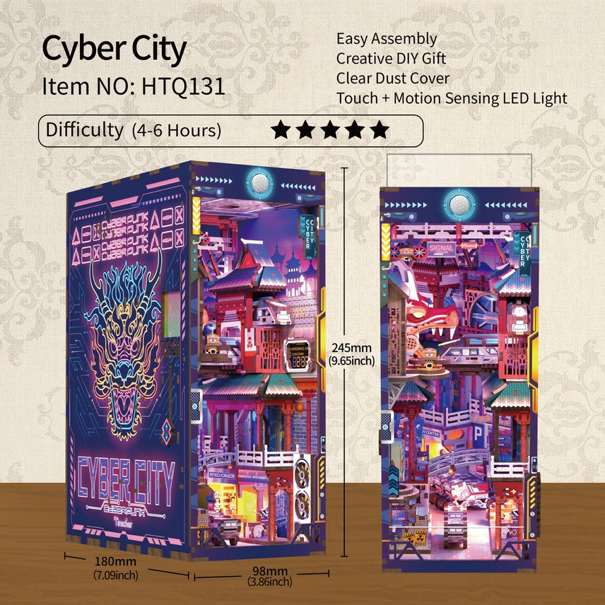 CYBER CITY 3D PUZZLE BOOK NOOK KIT
