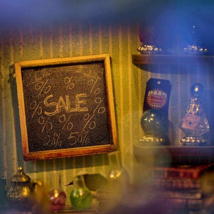 MAGIC SHOP 3-D WOODEN MINIATURE BOOK NOOK KIT