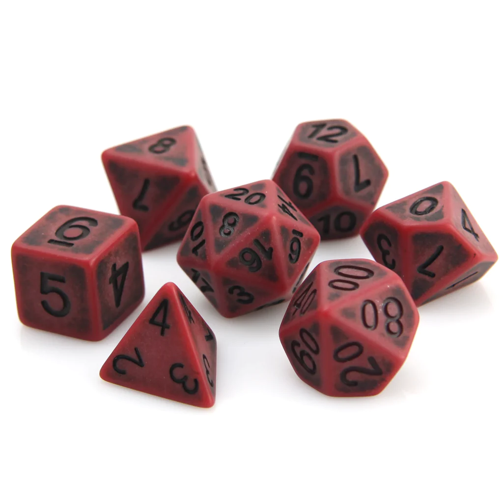 BLOOD ANCIENT DICE SET