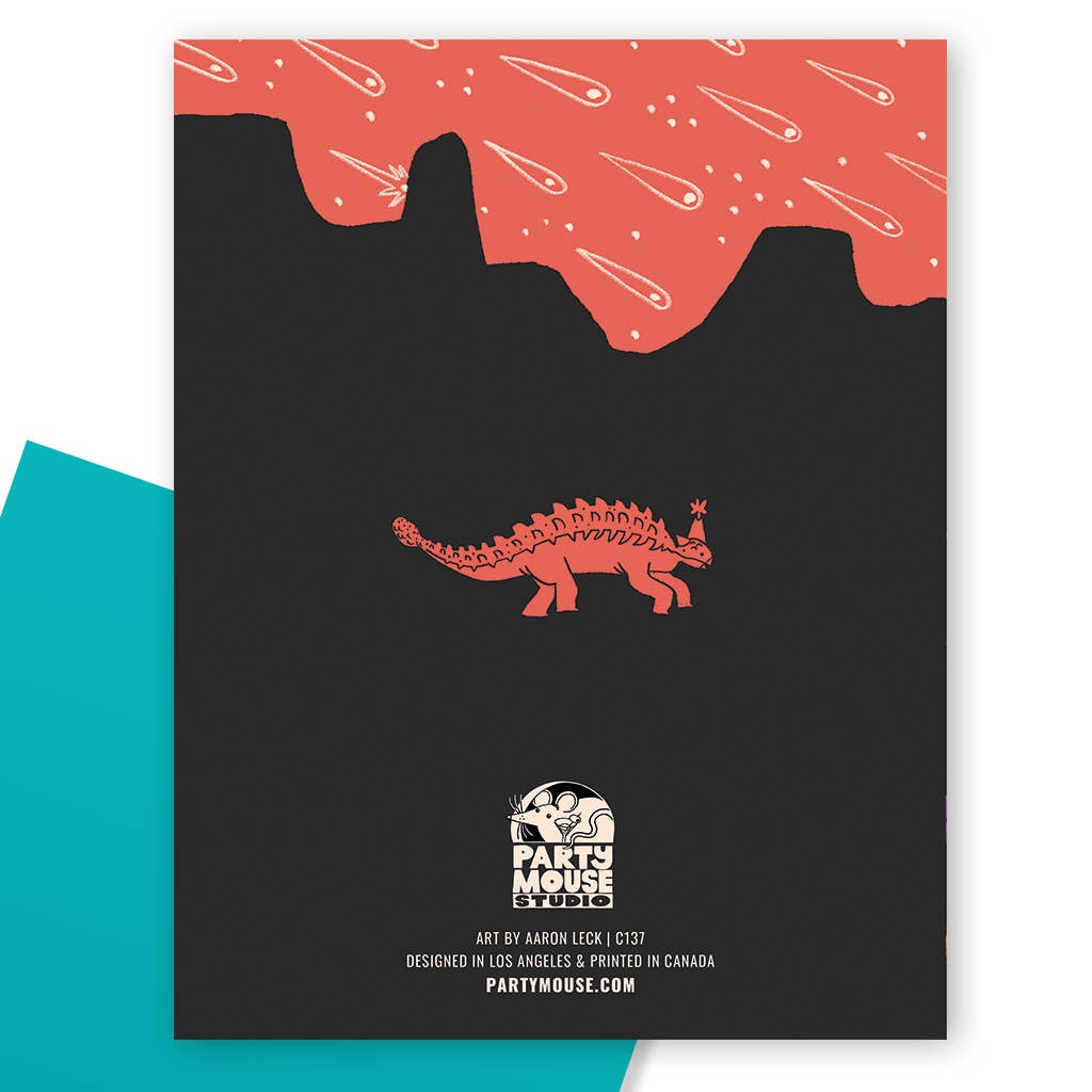 DINOSAUR BLAST BIRTHDAY GREETING CARD
