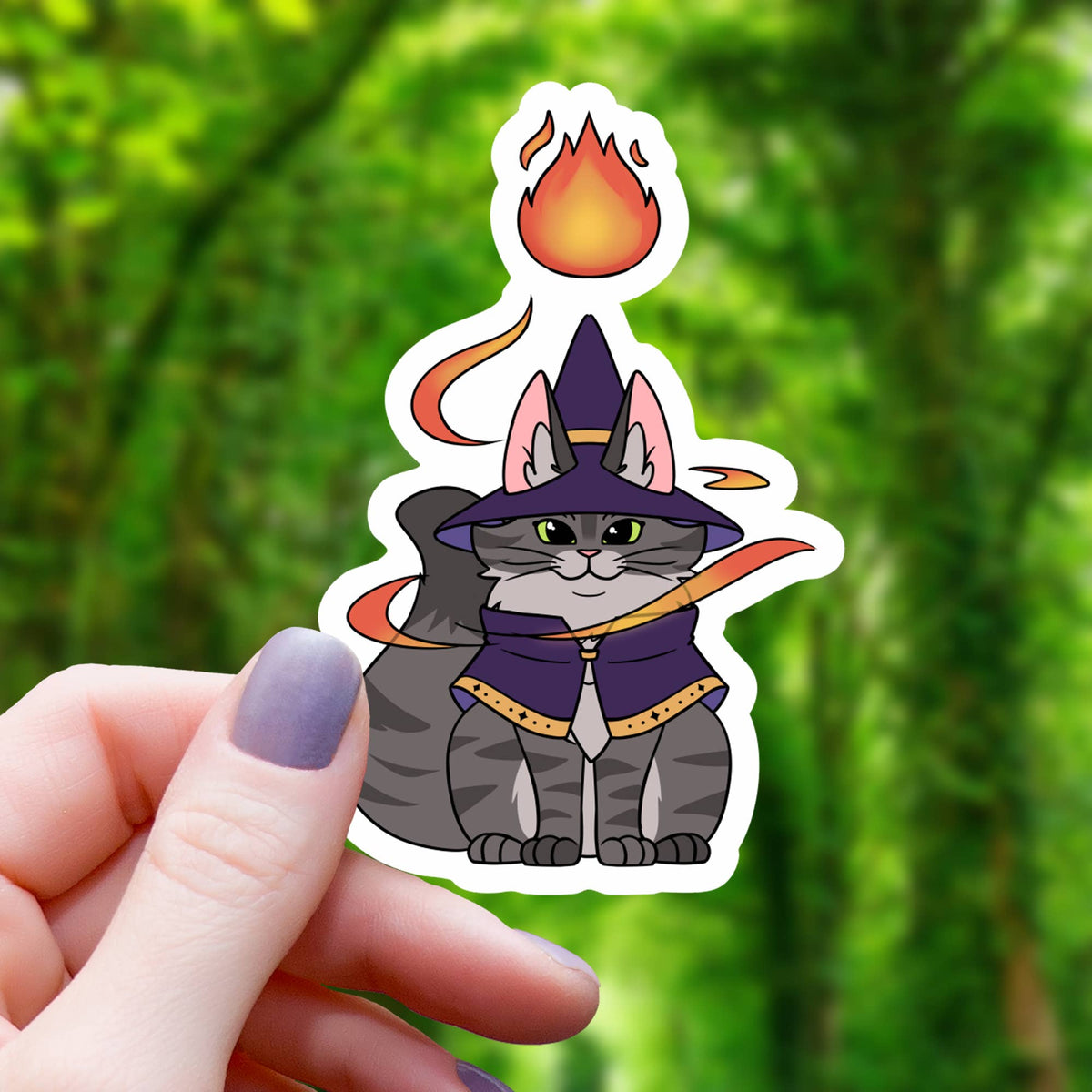 MAINE COON CASTING FIREBALL STICKER