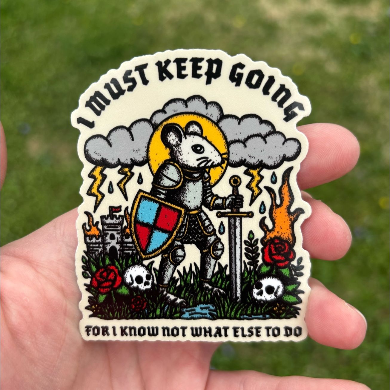 I MUST KEEP GOING STICKER