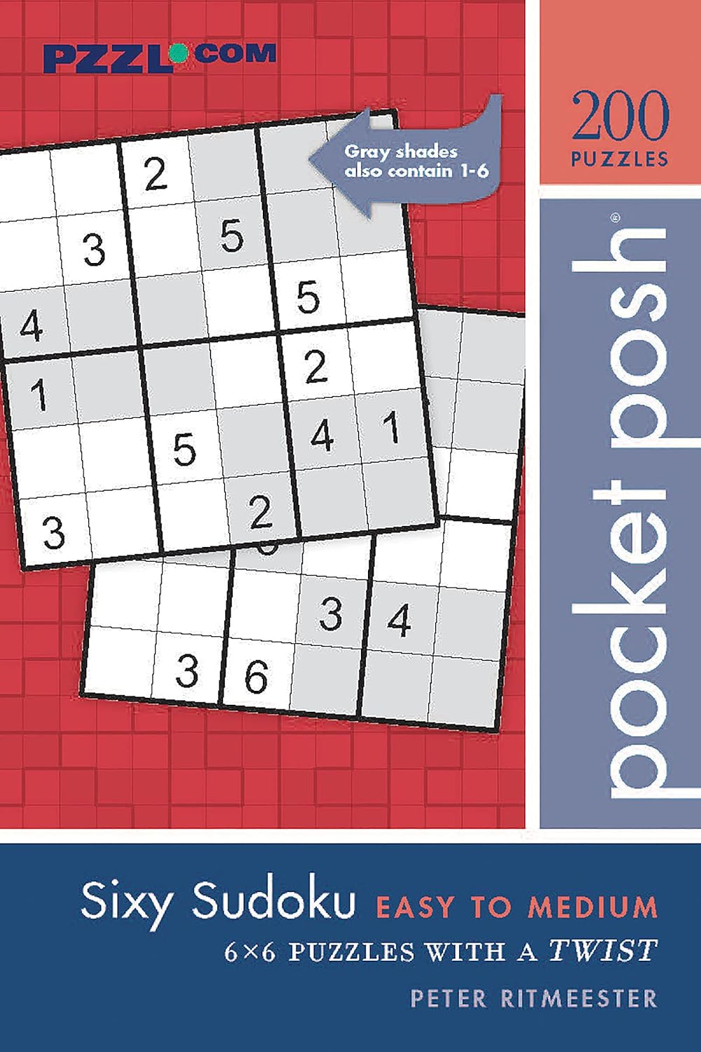 SIXY SUDOKU POCKET POSH EASY TO MEDIUM 200 PUZZLES