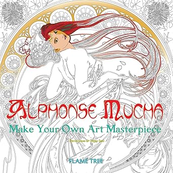 ALPHONSE MUCHA COLORING BOOK