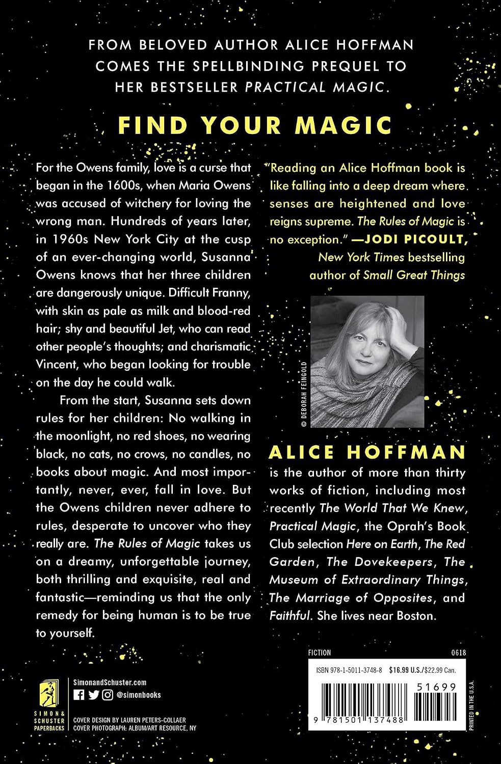 THE RULES OF MAGIC: A NOVEL BY ALICE HOFFMAN