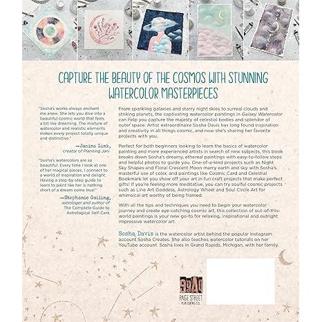 GALAXY WATERCOLOR: PAINT THE UNIVERSE WITH 30 AWE-INSPIRING PROJECTS BY SOSHA DAVIS