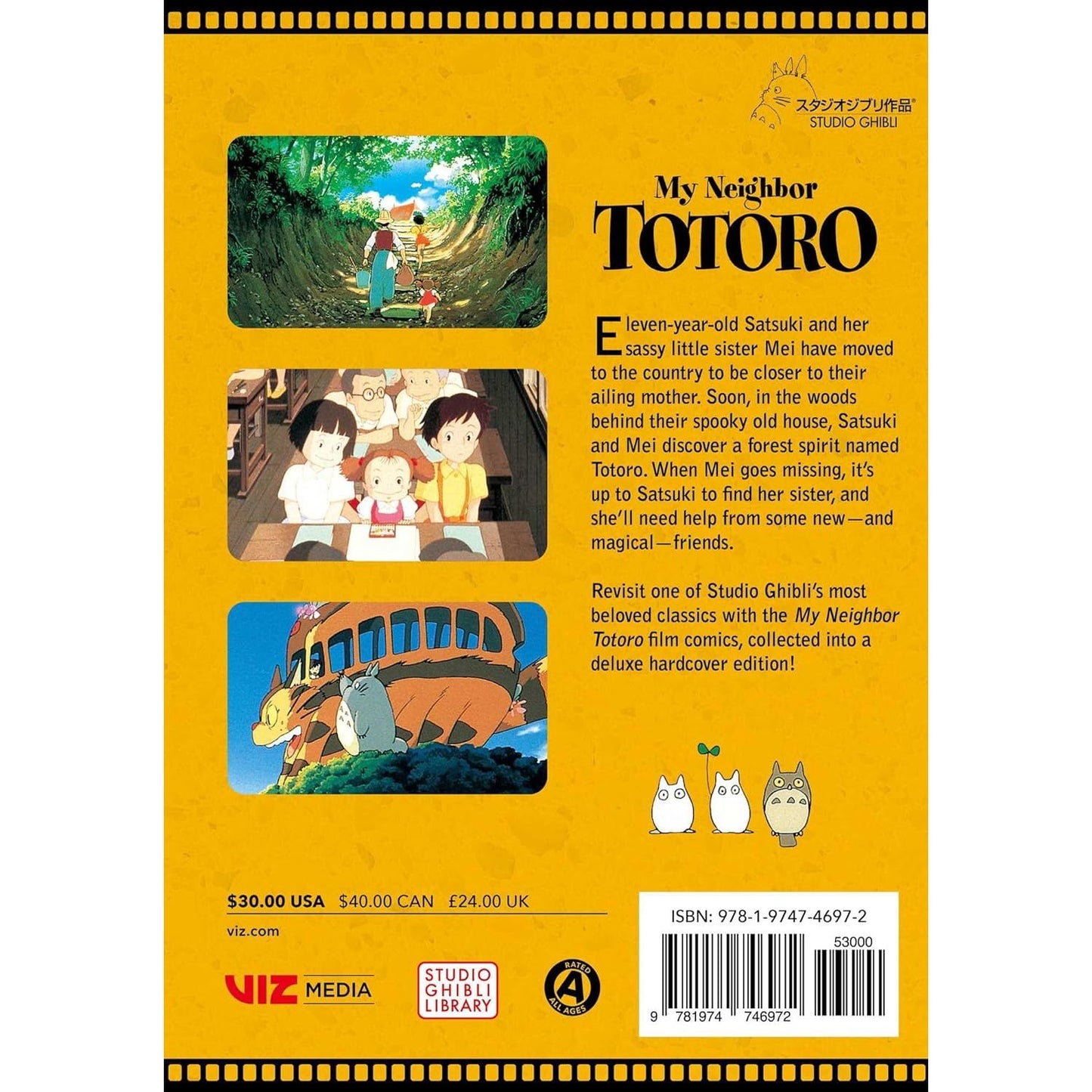 MY NEIGHBOR TOTORO BY HAYAO MIYAZAKI (FILM COMIC)