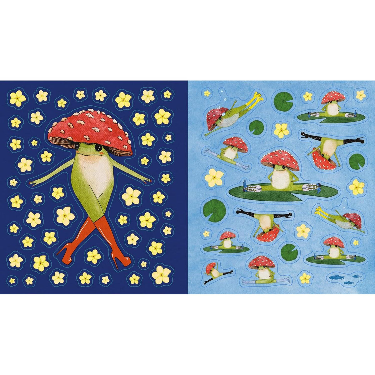 THE LITTLE FROG STICKER BOOK BY MAYBELLE EEQUAY