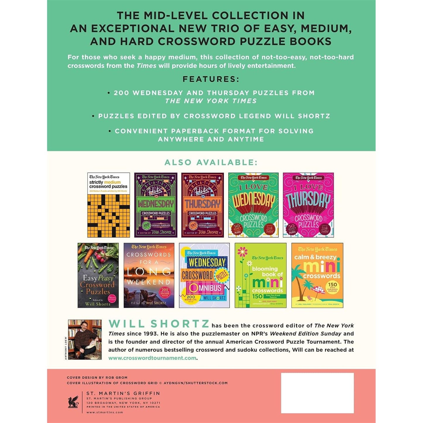 THE NEW YORK TIMES AWESOME MEDIUM CROSSWORD PUZZLES BY WILL SHORTZ