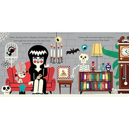 ELVIRA'S FIRST BOOK OF MONSTERS BY ELVIRA ILLUSTRATED BY PINTACHAN