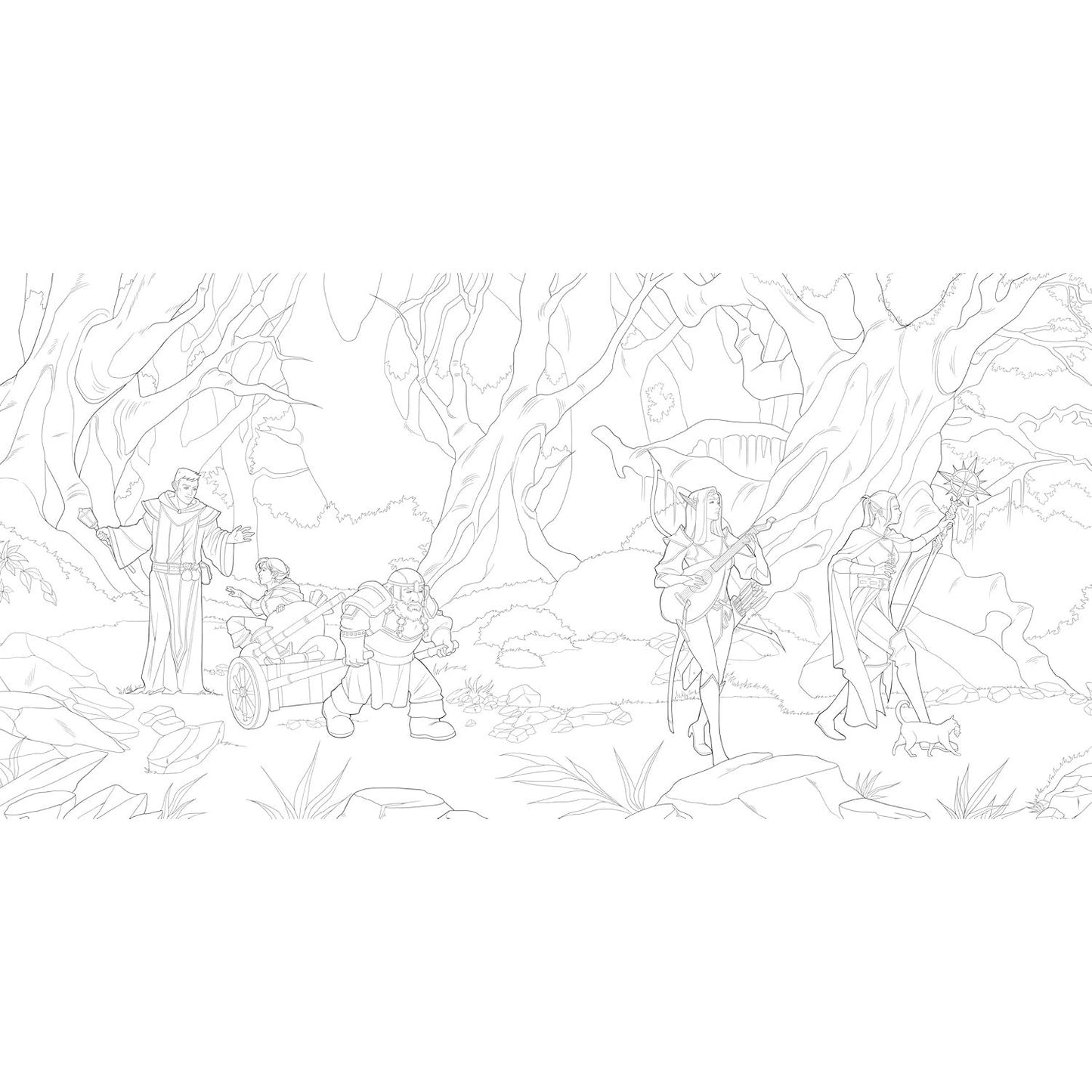 THE DUNGEONS & DRAGONS COLORING BOOK