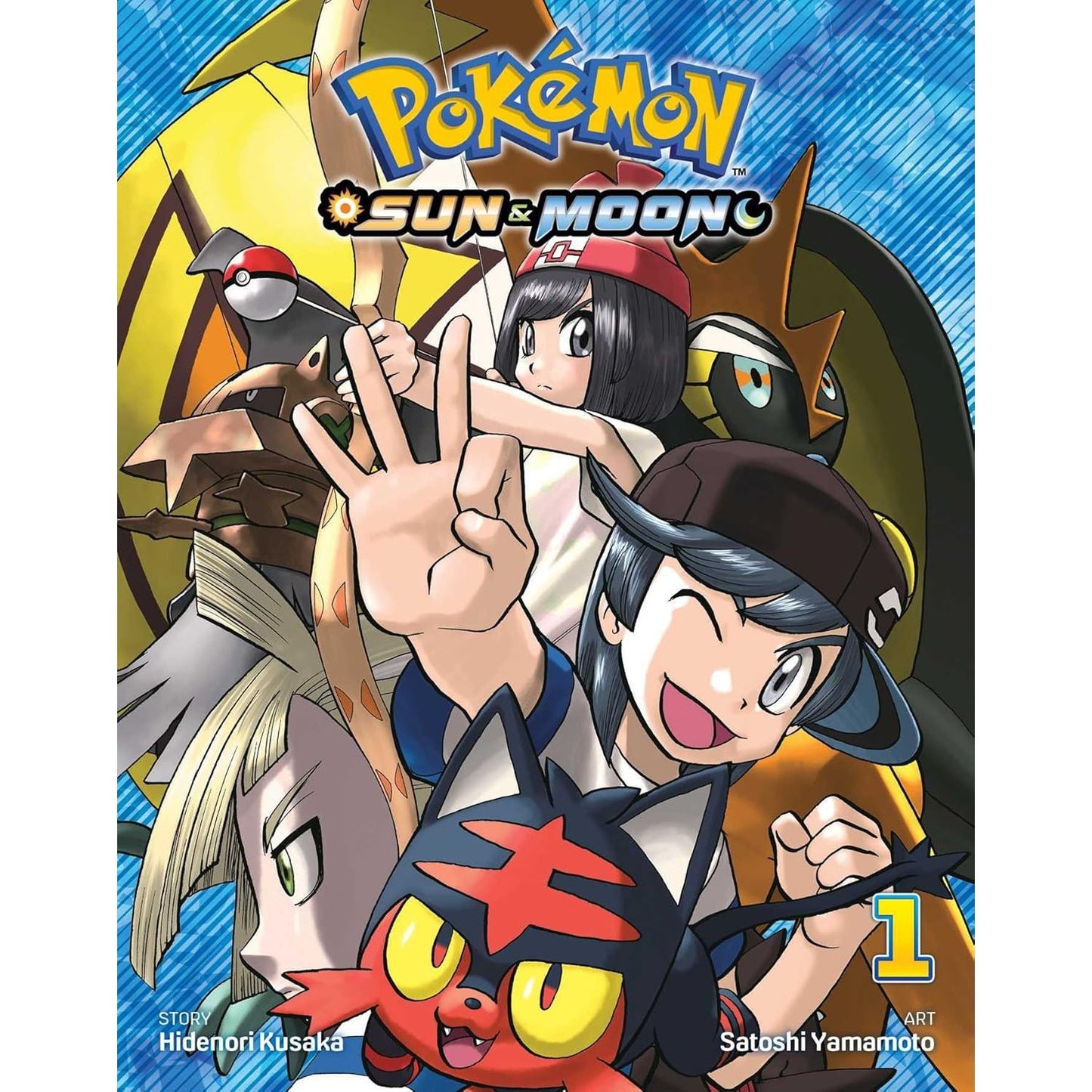 POKEMON SUN & MOON VOLUME 1 BY HIDENORI KUSAKA AND SATOSHI YAMAMOTO