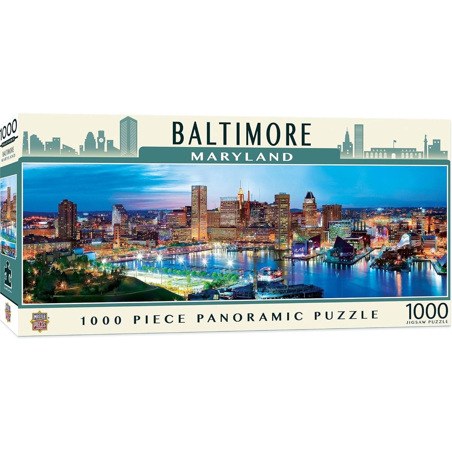 PANORAMIC BALTIMORE MARYLAND 1000PC JIGSAW PUZZLE