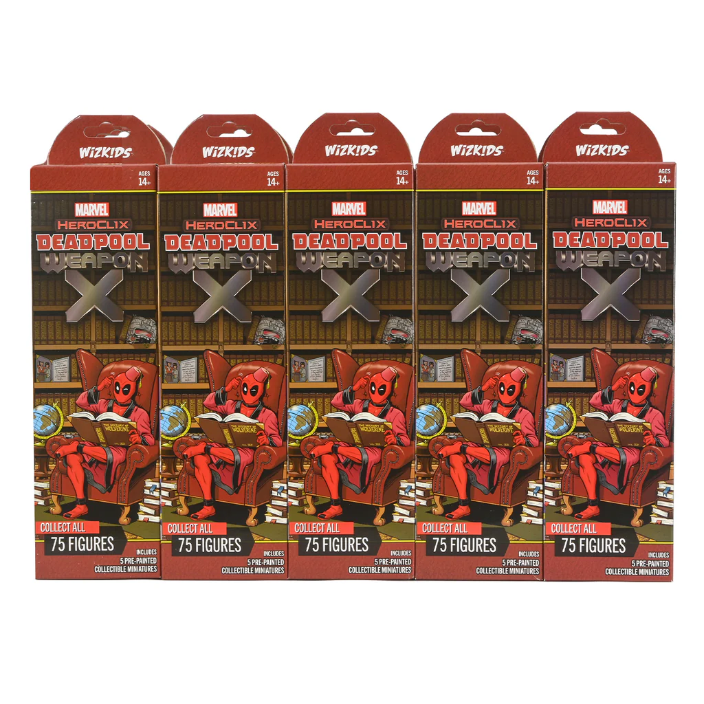 HEROCLIX DEADPOOL/WEAPON X BOOSTER BRICK