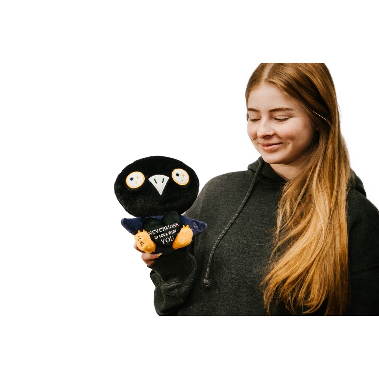 PUNCHKINS VALENTINE'S DAY NEVERMORE INLOVE WITH YOU RAVEN PLUSH