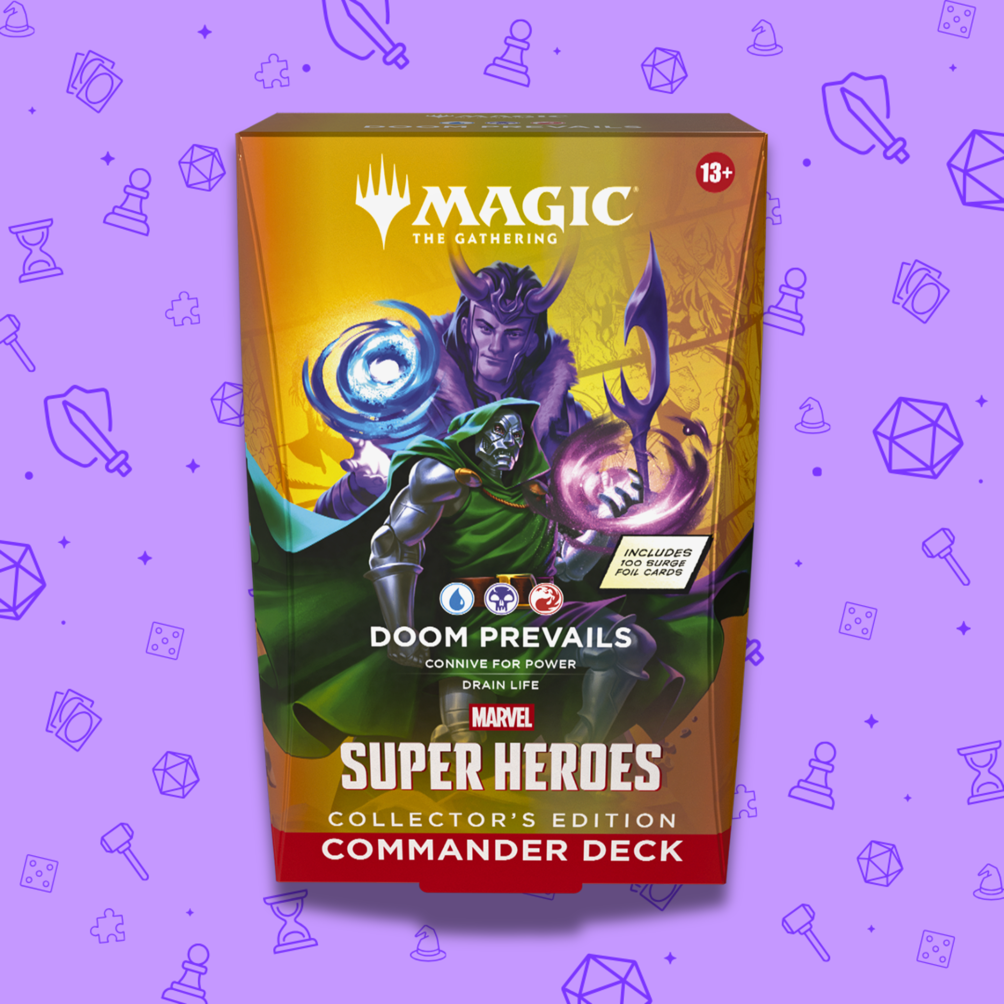 MAGIC THE GATHERING MARVEL SUPER HEROES DOOM PREVAILS COLLECTOR