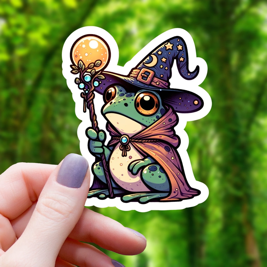 MAGICAL FROG WIZARD STICKER